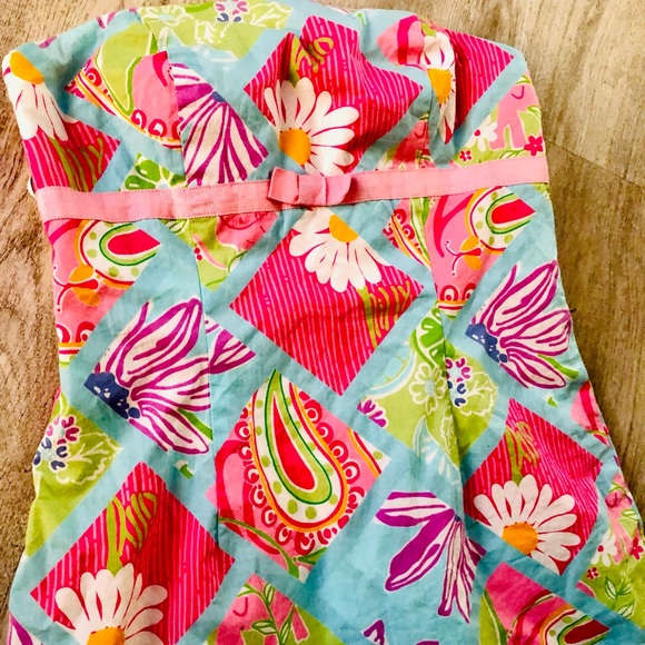 LILLY PULITZER DRESS FLORAL SIZE 2 - Picture 6 of 10